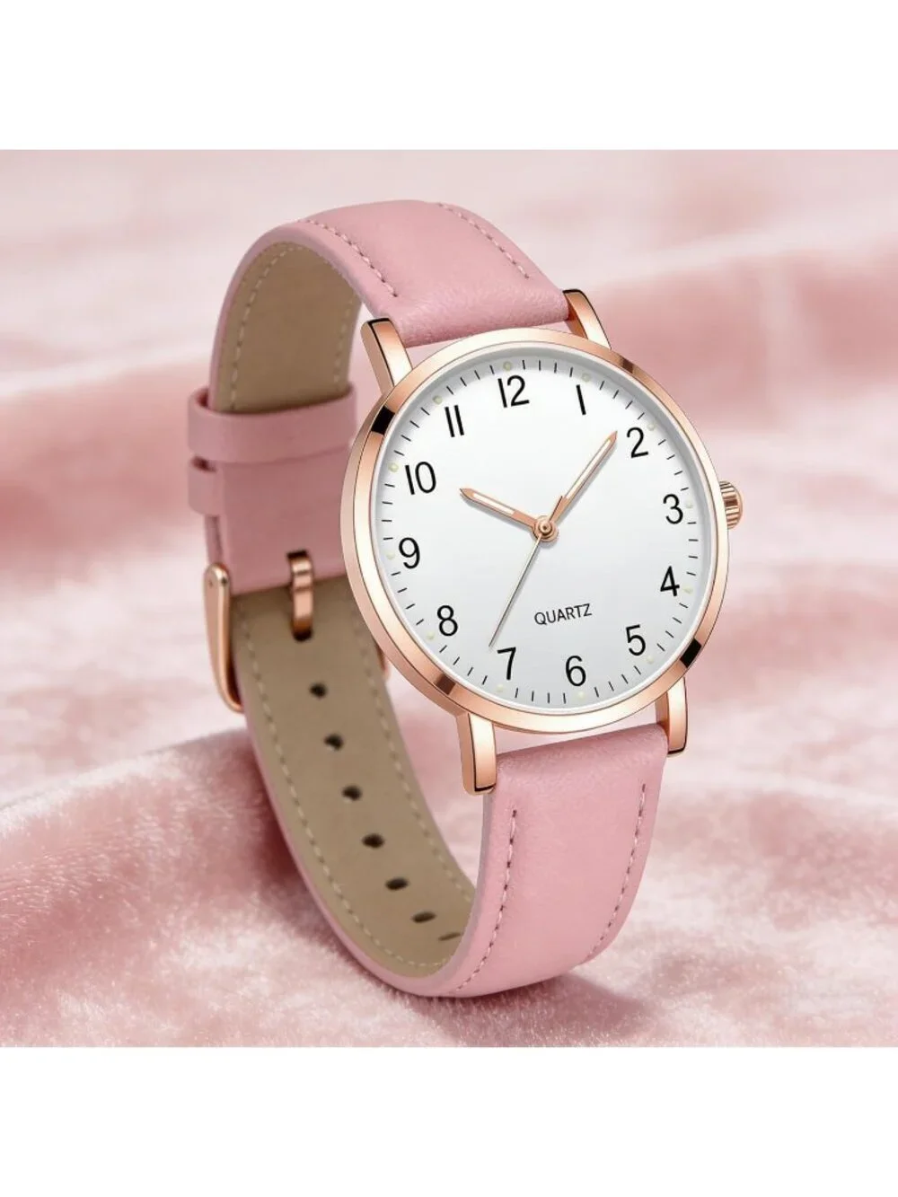 Women's Pink Analog Specially Stylish Quartz Pointer Design Round Wrist Watch